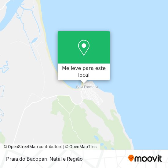 Praia do Bacopari mapa
