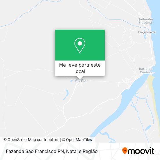 Fazenda Sao Francisco RN mapa