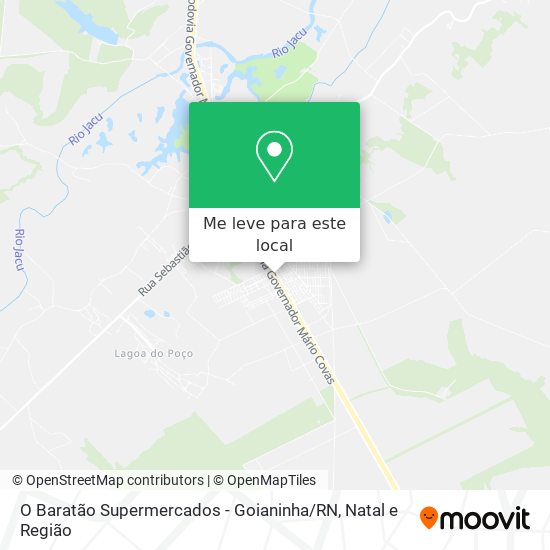 O Baratão Supermercados - Goianinha / RN mapa