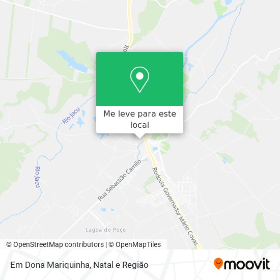 Em Dona Mariquinha mapa