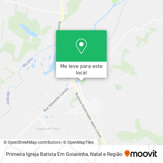 Primeira Igreja Batista Em Goianinha mapa