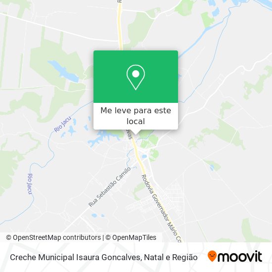 Creche Municipal Isaura Goncalves mapa