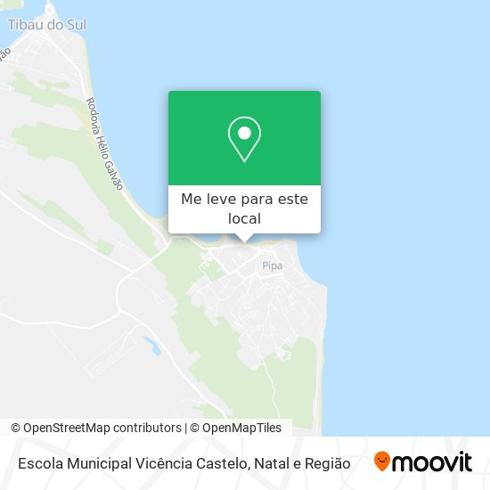 Escola Municipal Vicência Castelo mapa