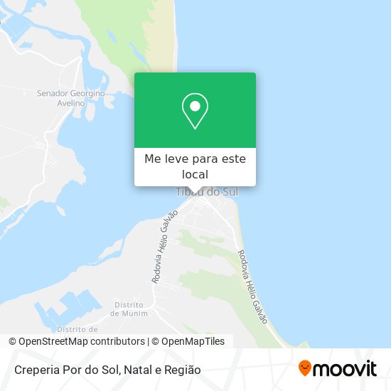Creperia Por do Sol mapa