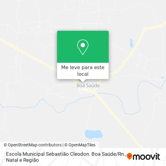 Escola Municipal Sebastião Cleodon. Boa Saúde / Rn. mapa