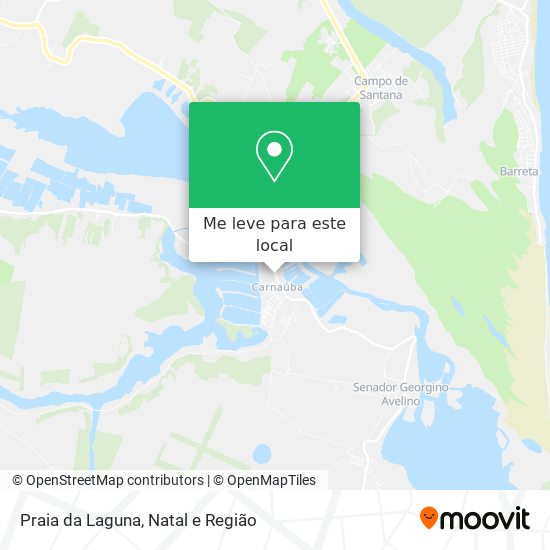 Praia da Laguna mapa