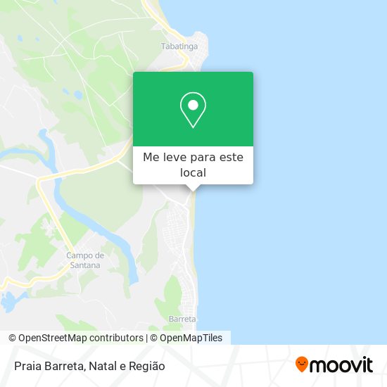 Praia Barreta mapa