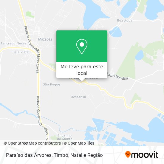 Paraíso das Árvores, Timbó mapa
