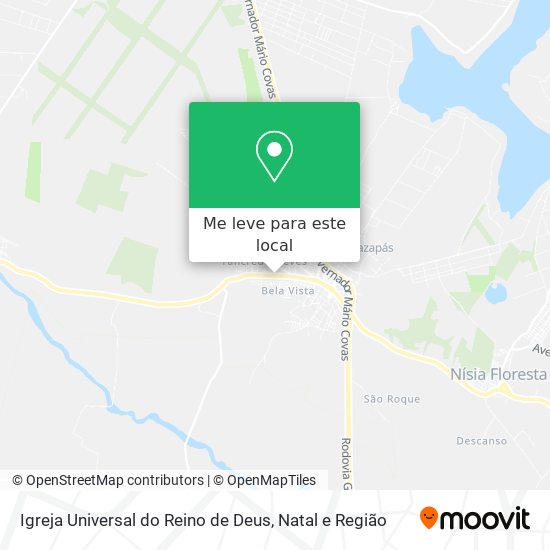Igreja Universal do Reino de Deus mapa