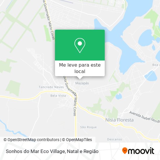 Sonhos do Mar Eco Village mapa