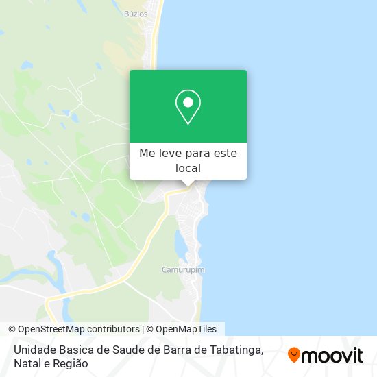 Unidade Basica de Saude de Barra de Tabatinga mapa