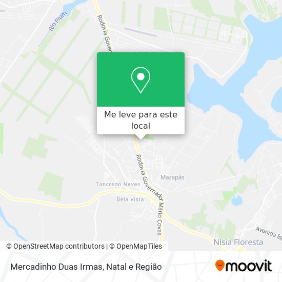 Mercadinho Duas Irmas mapa