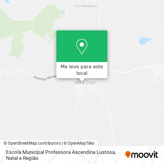 Escola Municipal Professora Ascendina Lustosa mapa