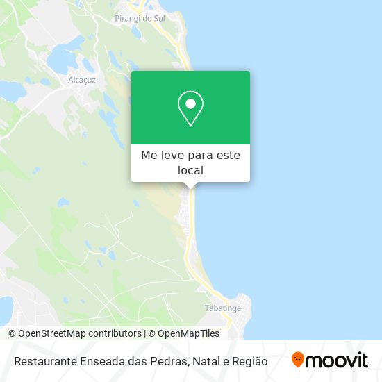 Restaurante Enseada das Pedras mapa