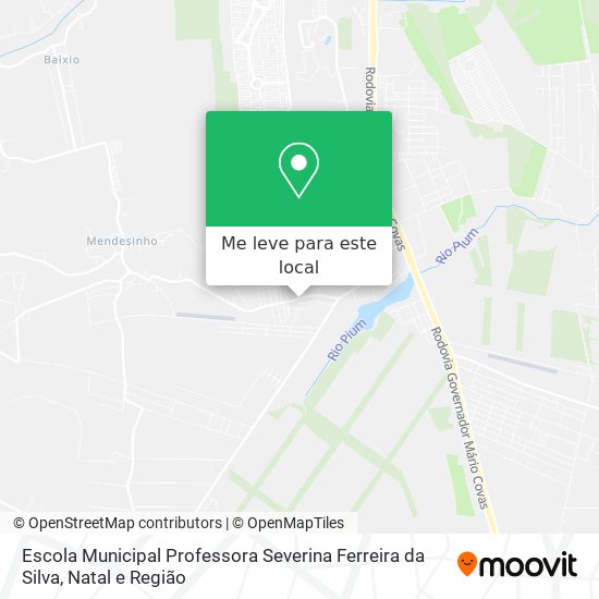 Escola Municipal Professora Severina Ferreira da Silva mapa