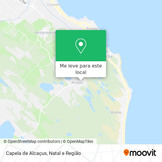 Capela de Alcaçus mapa