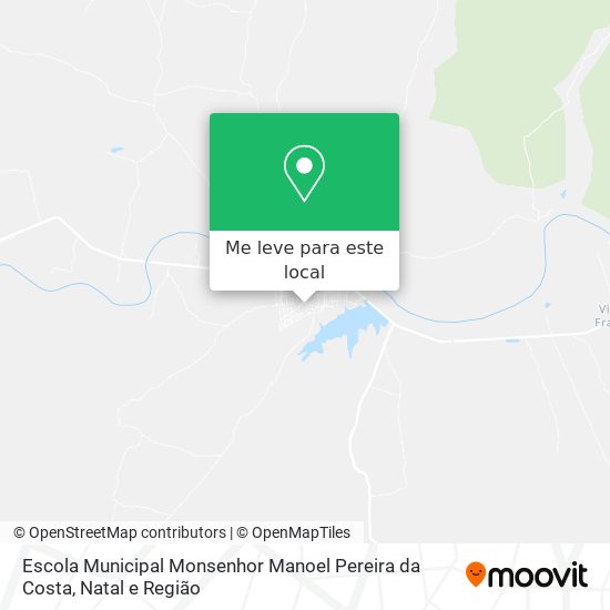 Escola Municipal Monsenhor Manoel Pereira da Costa mapa