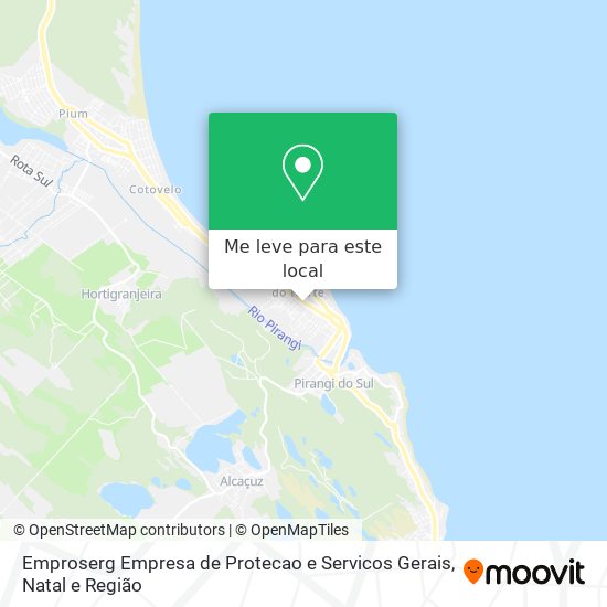 Emproserg Empresa de Protecao e Servicos Gerais mapa