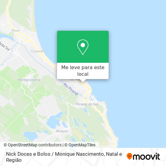 Nick Doces e Bolos / Monique Nascimento mapa
