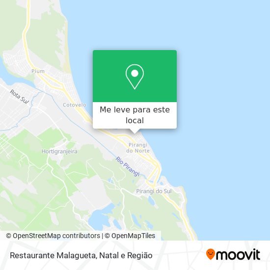 Restaurante Malagueta mapa