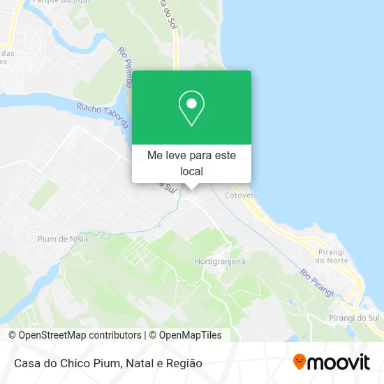 Casa do Chico Pium mapa