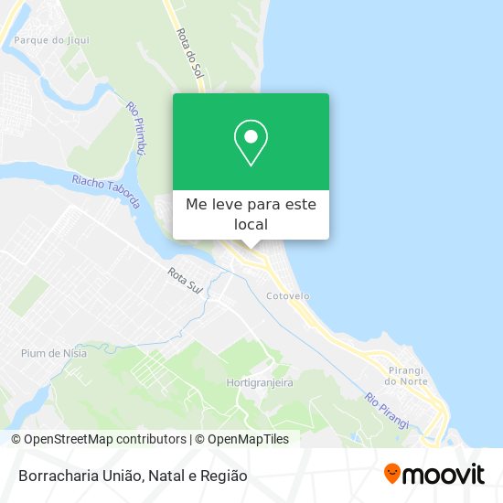 Borracharia União mapa