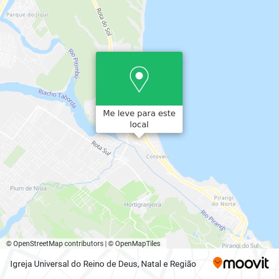 Igreja Universal do Reino de Deus mapa