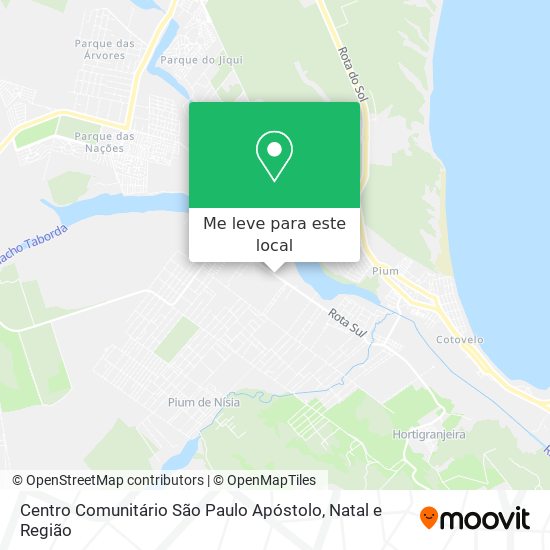 Centro Comunitário São Paulo Apóstolo mapa