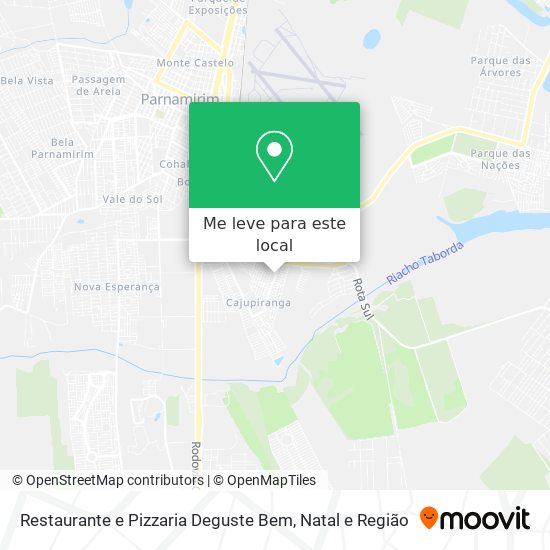 Restaurante e Pizzaria Deguste Bem mapa