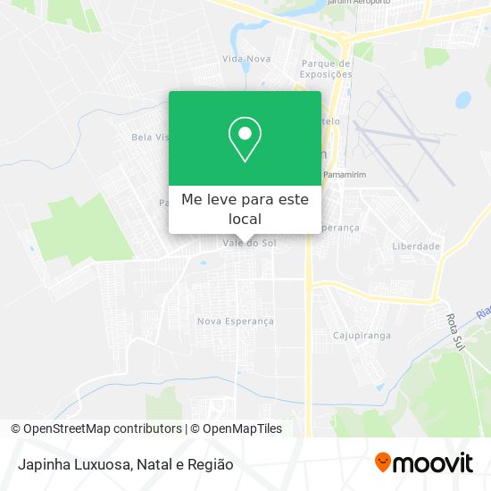 Japinha Luxuosa mapa