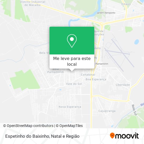 Espetinho do Baixinho mapa