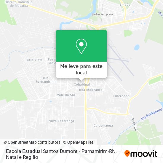 Escola Estadual Santos Dumont - Parnamirim-RN mapa