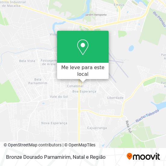 Bronze Dourado Parnamirim mapa