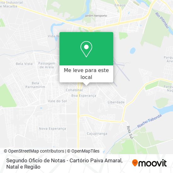 Segundo Oficio de Notas - Cartório Paiva Amaral mapa