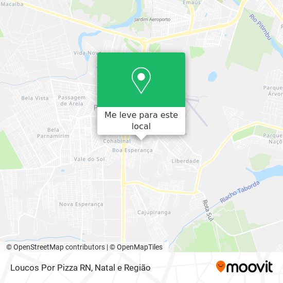 Loucos Por Pizza RN mapa