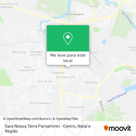 Sara Nossa Terra Parnamirim - Centro mapa