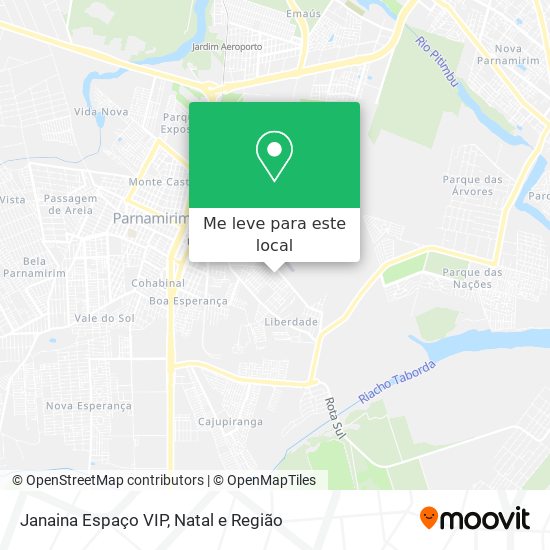 Janaina Espaço VIP mapa