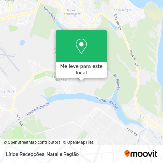 Lírios Recepções mapa