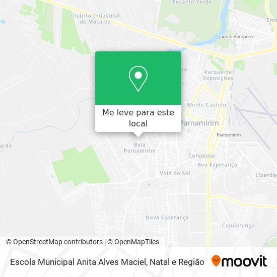 Escola Municipal Anita Alves Maciel mapa