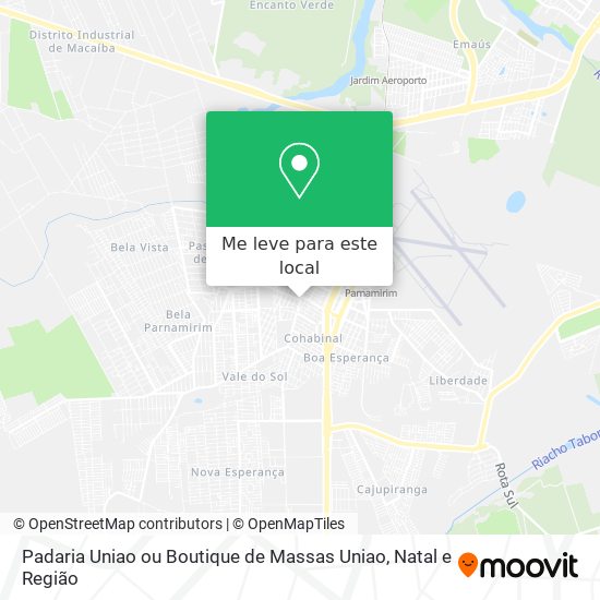 Padaria Uniao ou Boutique de Massas Uniao mapa