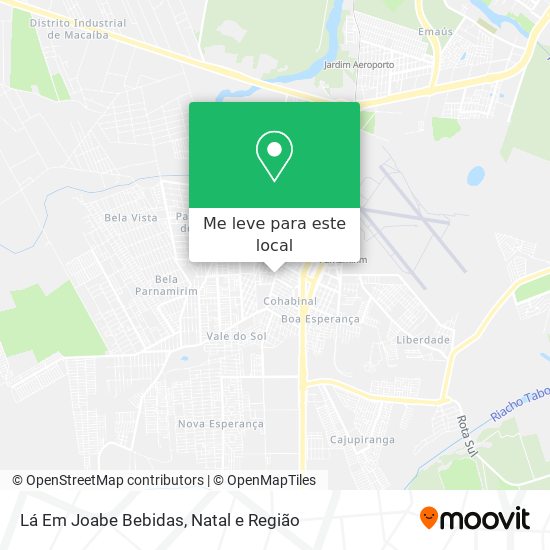 Lá Em Joabe Bebidas mapa
