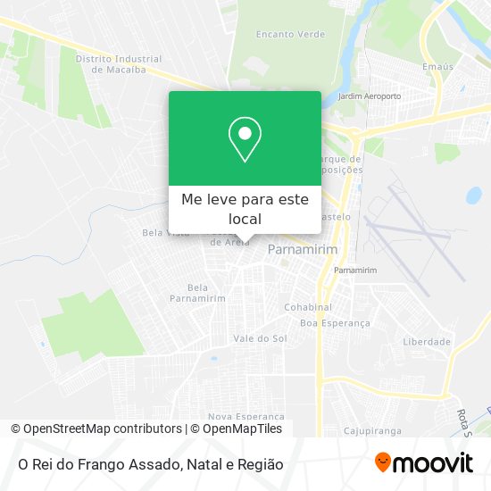 O Rei do Frango Assado mapa