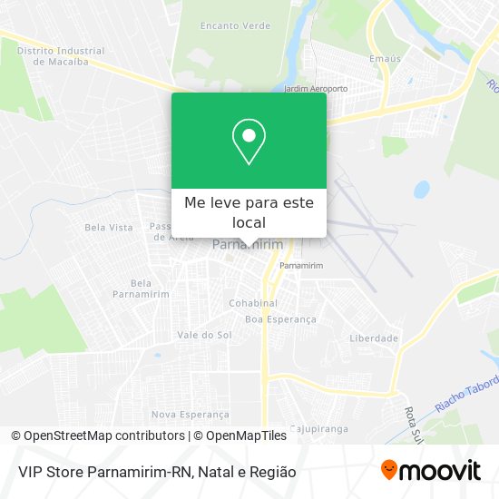 VIP Store Parnamirim-RN mapa