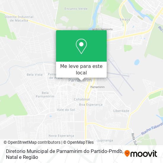 Diretorio Municipal de Parnamirim do Partido-Pmdb mapa