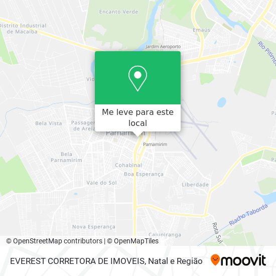 EVEREST CORRETORA DE IMOVEIS mapa