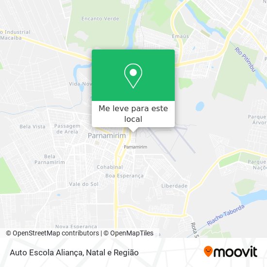 Auto Escola Aliança mapa