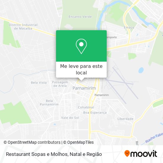 Restaurant Sopas e Molhos mapa
