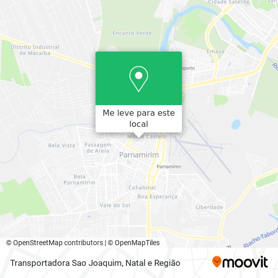 Transportadora Sao Joaquim mapa