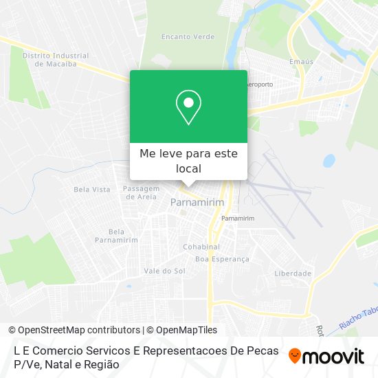 L E Comercio Servicos E Representacoes De Pecas P / Ve mapa