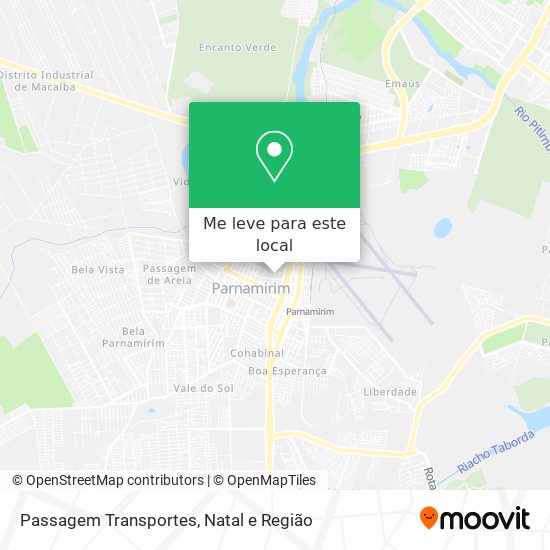 Passagem Transportes mapa